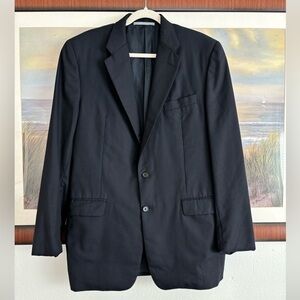Loro Piana Solid Wool Jacket Coat Blazer 42L